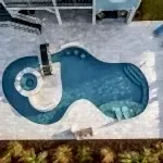 Lux Project 5 custom oasis pool with spa