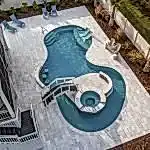 Lux Project 5 custom oasis pool with spa