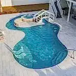 Lux Project 5 custom oasis pool with spa