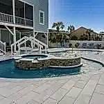 Lux Project 5 custom oasis pool with spa