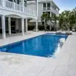 Lux Project 7 custom pool and spa with waterfall