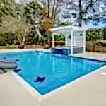 Lux Project 6 custom pool and spa with water fall and pergola